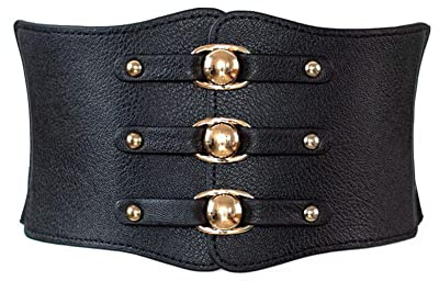 Diyafas Cintura Elastica da Donna Cinture Larga Corsetto Cinturino in Vita per Signora