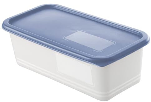 Rotho Gefrierdosen-Set Domino 3 x 1,2 L blau Frischhaltedose Kühlschrankdose