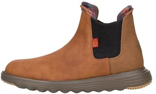 HEYDUDE - Men's Branson Classic Boot Shoes, Cognac, 7 UK