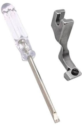 Remingtape Verstellbarer Unsichtbarer Reißverschluss-Nähfuß, Einseitige Reißverschlussfüße für Einzelnadel-Doppelsteppstich-Industrienähmaschine, Einfach zu Bedienen