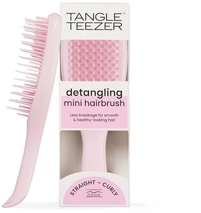 Tangle Teezer Ultimate Detangler Klein– Für Nasses & Trockenes Haar – Entwirrungsbürste für Alle Haartypen – geeignet Haarbürste für Kinder & auf Reisen – Millennial Rosa