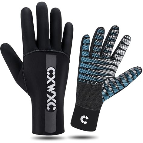 CXWXC Tauchhandschuhe Anti-Rutsch, Neoprenhandschuhe Wärmender,3MM Thermohandschuhe für Damen und Herren