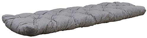 Ambientehome 3er Bankkissen Bankauflage ca. 150x50x8 cm grau/braun