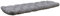 Ambientehome 3er Bankkissen Bankauflage ca. 150x50x8 cm grau/braun