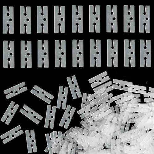 Lot de 500 pinces en plastique pour nouer et sceller rapidement les ballons, en forme de H, pour mariage, fête, Noël, anniversaire
