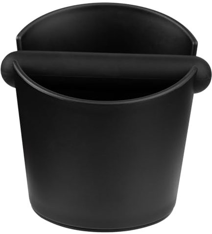 LiangYuanZen Récipient de tapotement pour porte-filtre à expresso - Boîte à marc de café avec barre de frappe amovible, base antidérapante et design absorbant les chocs - Style barista Knock Box -