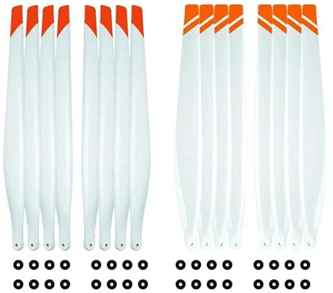För DJ för Agras T50/T40 Vita propellrar Kolfiber CW CCW För jordbruksdrönare(Set of 16 pcs)