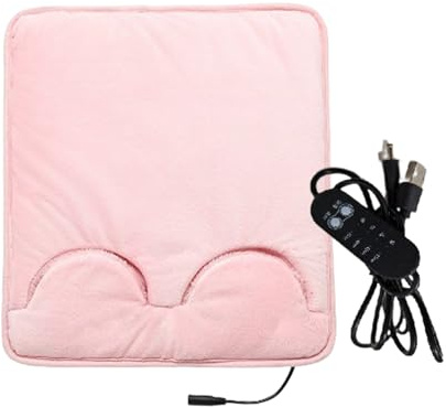 Penlimly Chauffe-Pieds Électrique | Pad Chauffant pour Pieds avec Arrêt Automatique - Pochette USB pour Crampes Abdomen et Jambes | Utilisation Maison Bureau Chambre Hiver Femmes Hommes