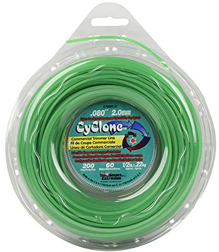 Desert Extrusion Cyclone CY080D1/2 .080 x 200' Commercial Trimmer Line Green Made in USA