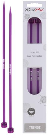 KnitPro KP51211 Aiguilles Simple Pointes Bois Multicolore 35 cm x 5 mm