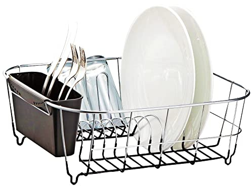 Neat-O Deluxe Chrome-Plated Steel Small Dish Drainers (Black)