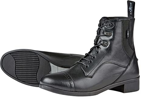 Saxon Syntovia Zip Paddock Boots, Black, Ladies 6.5