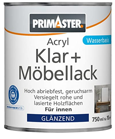 Primaster Klar- und Möbellack 750 ml farblos Klarlack