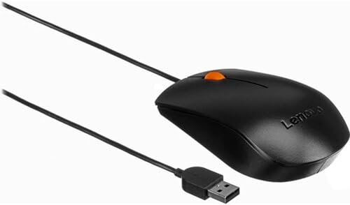 Lenovo 120 Ratón con Cable, Negro (MS-370OU)