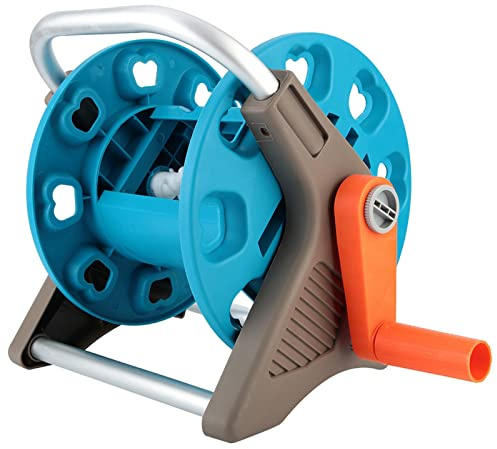 HAOHIZE Garden Hose Reel, G1/2 Garden Hose Cart Hose Reel, Hold Up to 65 Ft of 3/5, Water Hose Holders, Water Pipe Garden Watering Trolley Reel Hose Rack Storage Rack for Outside