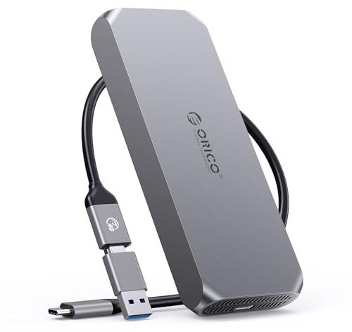 ORICO 40 Gbps M2 SSD-hölje kompatibelt med USB4 Thunderbolt 4/3, upp till 3 100 MB/s NM2 NVMe-adapter för 2230 2242 260 2280(M Key) SSDs aluminiumhölje COM2