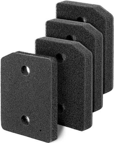 4 Filters Compatible with Miele T1 Dryer 9164761 Heat Pump Tumble Dryers, Plinth Foam Sponge Filter, Toe-kick Filter Replacement Parts 9164761