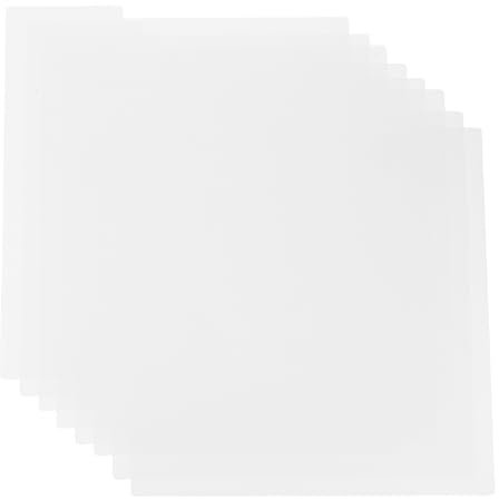 CLISPEED Lot de 8 Intercalaires Pvc Blancs 330x317 Mm Séparateurs de Classement pour Vinyles et Bandes Dessinées Cartes Index Effaçables Réutilisables pour Organisation Bureau