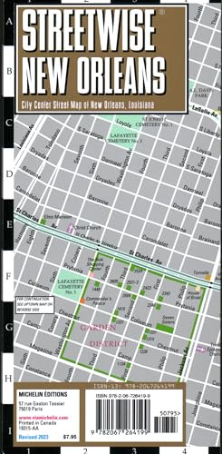 Streetwise New Orleans Map- Laminated City Center Street Map of New Orleans, Louisiana (Michelin Streetwise Maps)