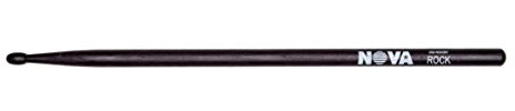 Vic FIrth - NOVA Drumsticks - NROCKB - Wood Tip - Black