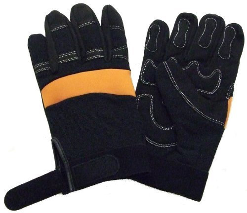 Partial Gel Filled Anti Vibration Work Gloves Large, Size 10
