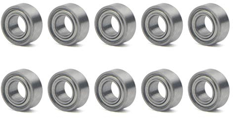 Unxuey 3x6x2,5 mm Miniaturstahllager MR63ZZ L-630 673ZZ Deep Groove Kugel Longboard Rollschuhe Kugellager, 10 Stück