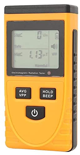 KATSU Detector de Radiación Electromagnética Digital, 2 en 1 Pantalla LCD de Mano Detector EMF Medidor de Dosímetro Contador para Probar Campo Eléctrico y Radiación de Campo Magnético