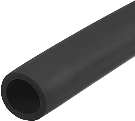 sourcing map Schaumstoffschlauch für Griffstütze, Rohrisolierung, 28 mm Innendurchmesser, 38 mm Außendurchmesser, 1 m Länge, Schwarz