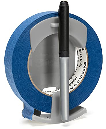 Kitchen Stickin’ Tape Dispenser, Wall-mounted Tape and Label System, Easy One-handed Operation, Affordable Labeling for Kitchens, Garages, Offices, Restaurants, Meal Prep, and Home Organization