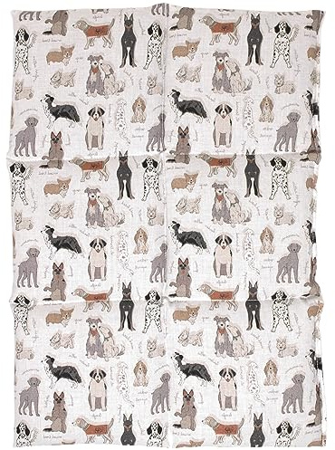 Coussin d'épeautre biologique - Coussin aux grains d'épeautre bio+ coton bio - 40x30 6 compartiments - chiens vintage - Coussin thermique - Bouillotte sèche chaude ou froide