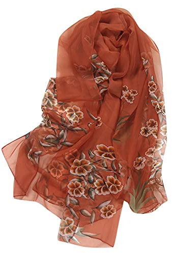 Rrunsv Schal Damen Winter Dreieckschal Loop Schal Scarf Schal Polyester-Leichtgewicht Geburtstag Frauen Damen Schal Gelb Gemustert Dreieck Schal Poncho Dünn Schals Halstuch Schals tücher für Frauen