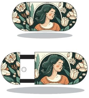 Genérico 2 unids cámara webcam cover, cubierta de la cámara en, 0.6 mm ultra delgado ordenador, PC y MacBook Pro* Air, iPad (Elisa)