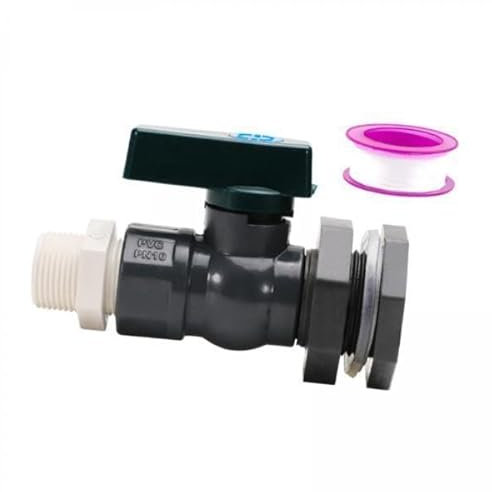 MagiDeal 2x 3/4inch Rain Barrel Spigot PVC Professional Replace Parts Accessories Water Barrel Diverter Set for Pools Water Tanks Tubs