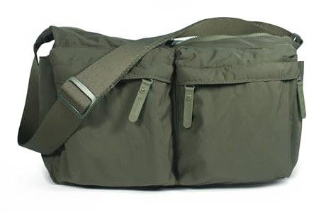HuiYStar Tela Tote Messenger Bag per Donna o Uomini,Grande Borsa a Tracolla Casual in Nylon Hobo per il Lavoro Universitario Quotidiano