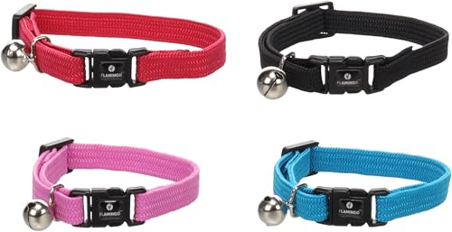 Flamingo Katze Halsband Kätzchen Libero Mehrere Farben 15-22cm 10mm