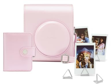 instax mini 13 instantkamera Tillbehörskit innehållande kamerafodral som är redo att fotografera med, mini-album och fotoklämmor Candy Pink