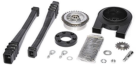 Satz Antriebsteile KR51/2 (14-Teile - Kette+Kettenschutz+Kettenschlauch+Mitnehmer+Ritzel usw.)