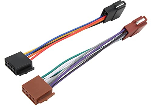 DIN ISO Auto Radio Adapter Kabel Stecker Strom Lautsprecher 16 Pin Autoradio Kabel Kabelbaum Stereo Adapter Stecker Adapter Stecker Strom und Lautsprecher Buchse Stecker