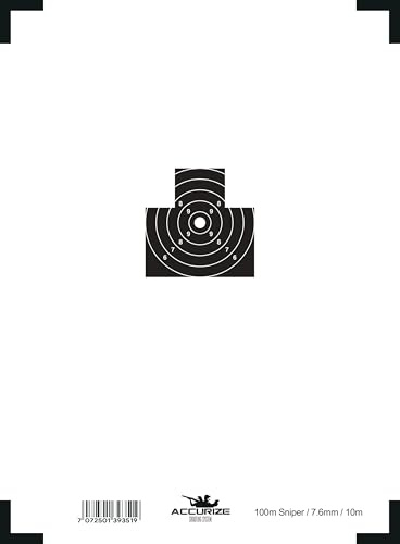 Accurize Shooting Targets for Laser Training (100m Sniper /10 m)