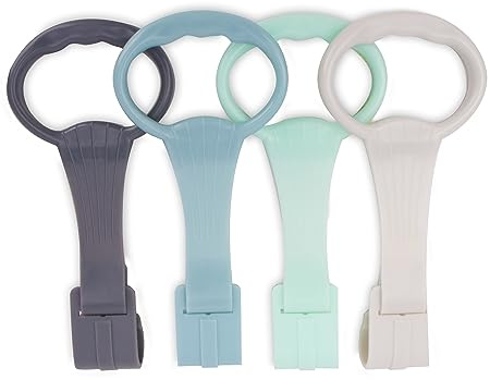 sun baby 4 Stück Ringe für Baby Kinderbetten, Baby Ringe zum befestigen, Babybett Pull Ring, Abnehmbarer Handringe Geeignet für die Meisten Reisebett Baby, Kinderreisebett (Schattierungen von Grün)