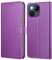 Ganbary Handyhülle für iPhone 14 / iPhone 13 Hülle, Premium Leder Klapphülle [Kartenschlitzen] [Magnetverschluss] [Standfunktion] kompatibel mit iPhone 14 / iPhone 13 Schutzhülle, Violett
