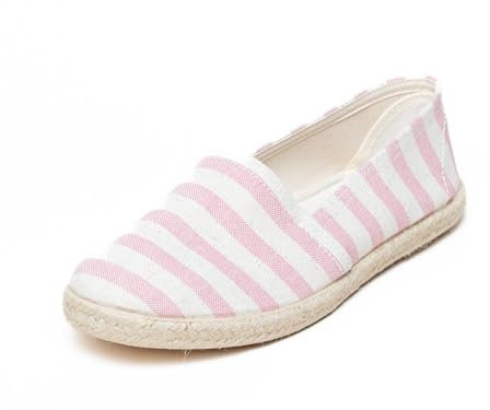 Gottstein Camping Duo Linen Espadrille aus GRS zertifizierten Leinen Rose, 40