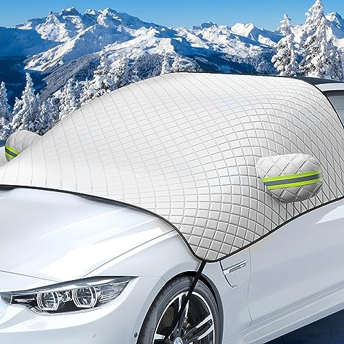 JOLIGAEA Copri Parabrezza Antighiaccio, Parasole Auto per Parabrezza, Pieghevole Copri Parabrezza per Auto, Protezione da Sole, Gelo, Neve, Polvere, da 232 x 142 cm