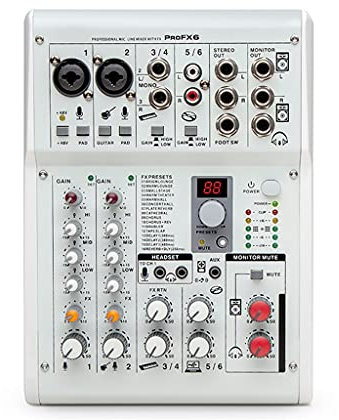 AKALNNB Professional Digital Mixer Audio Interface Dj Sound Card Consoel with Power Equipment