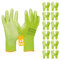 Gebol Micro Flex, Arbeitshandschuhe für nötiges Feingefühl, Schutzhandschuhe für Herren, Größe XL (Gr 10), Neongelb, 12 Paar Multipack