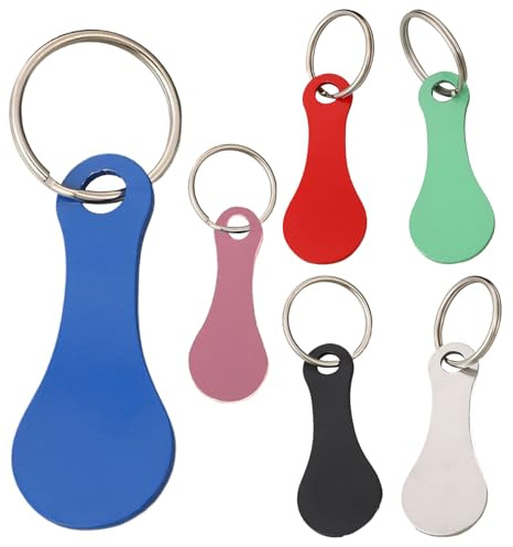 Cart Coin Keychain - 2.3x5.5x0.2cm Metal Quarter Keychain For Shopping Trolley, Decorative Bag Charm | Bag Keychains Accessories, Portable Backpack Pendant For Grocery Shopping, Keys, Purse