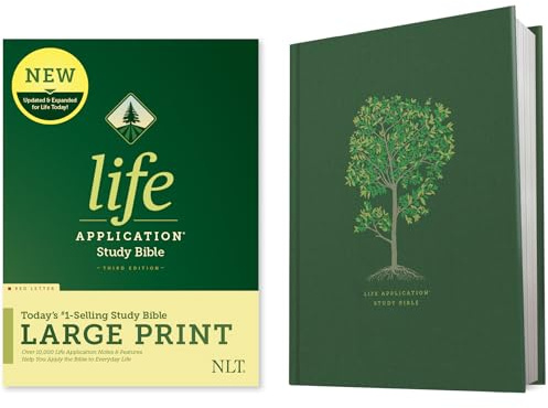 NLT Life Application Study Bible, Third Edition, Large Print (Hardcover, Red Letter)