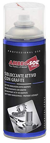 Ambro-Sol - S158 Sbloccante Attivo con Grafite, Lubrificante Unito alle Potenzialità della Grafite, Ideale per l'Uso Professionale per Meccanici ecc, Marrone chiaro, 400 ml
