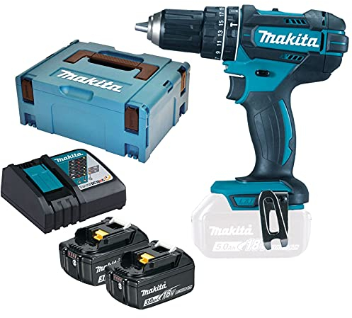 Makita DHP482RFJ Schlagbohrmaschine, 18 V, Li-Ion (2 x 3,0 Ah)