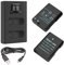 Newmowa EN-EL14 Batteria (confezione da 2) e caricabatterie Dual USB intelligente per Nikon EN-EL14 EN-EL14a Nikon D3100 D3200 D3300 D3400 D3500 D5100 D5200 D5300 D5500 D5600 P7000 P7100 P7700 P7800